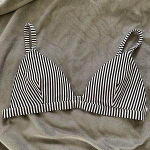 hollister striped bikini top